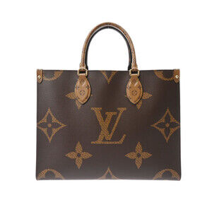 Louis Vuitton Monogram Reverse On the Go Brown Canvas Bag